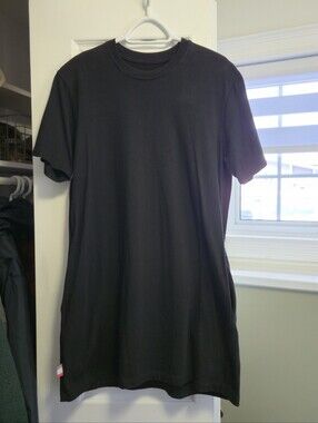 Province Of Canada Cotton T-Shirt Dress Black